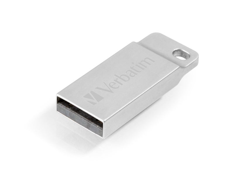 Verbatim 32GB Metal Executive USB Flash Drive - Silver - 98749 - Image 1
